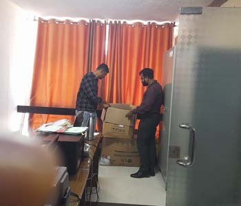 Shramdaan by staff members to clean their Offices